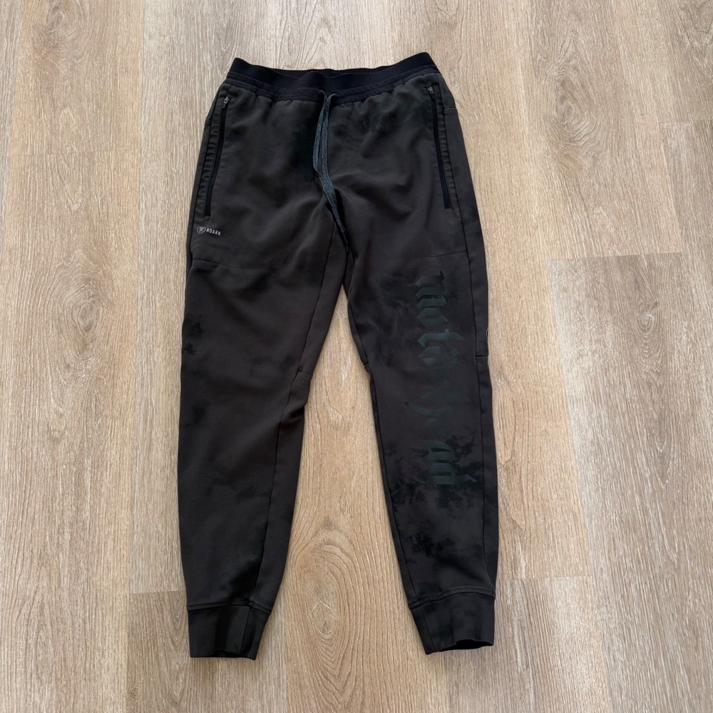 Roark Motörhead Run Amok Joggers Mens Medium Black Tie Dye Technical Sweatpants